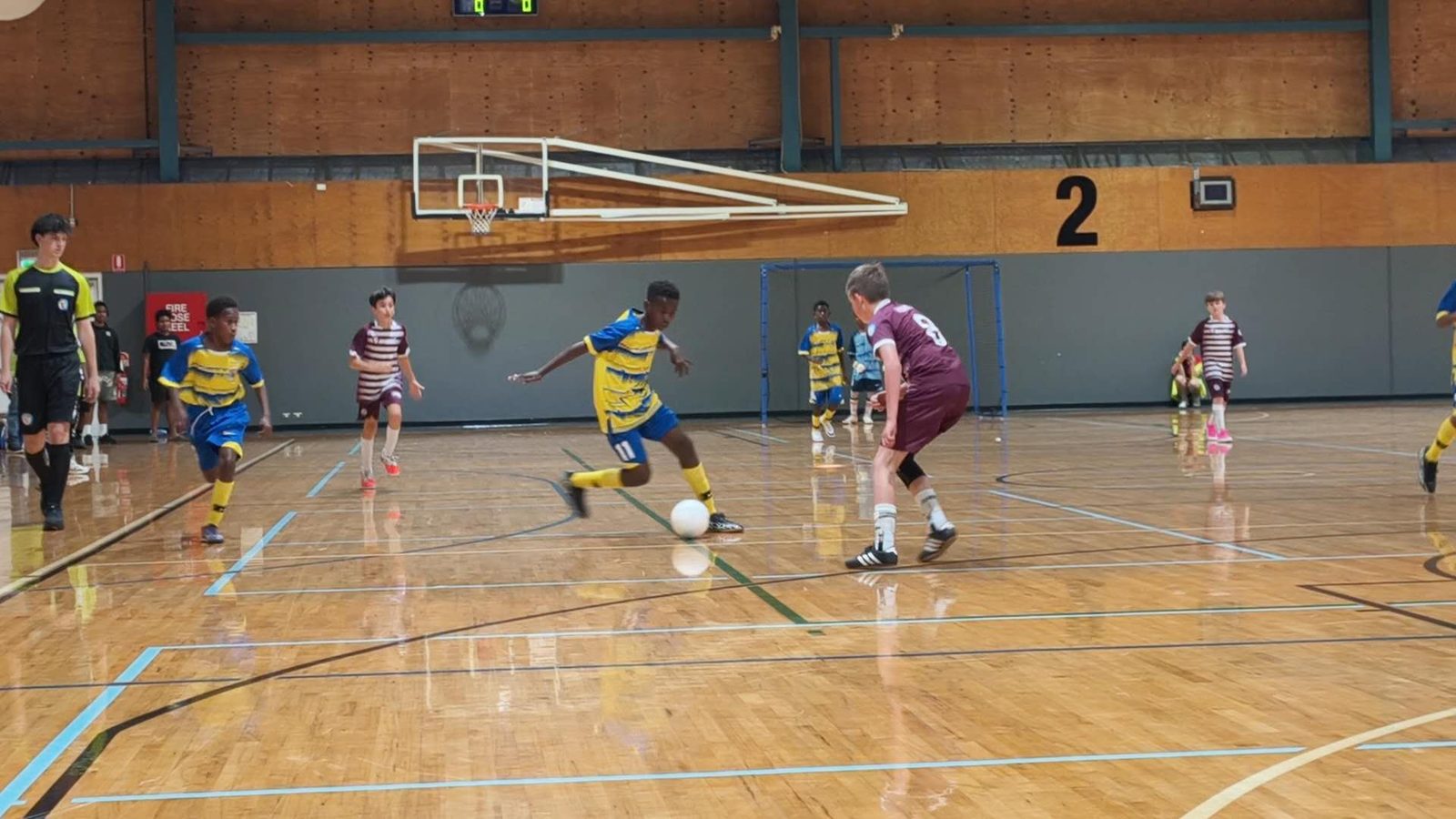 Chung Wah players on the court during a match
